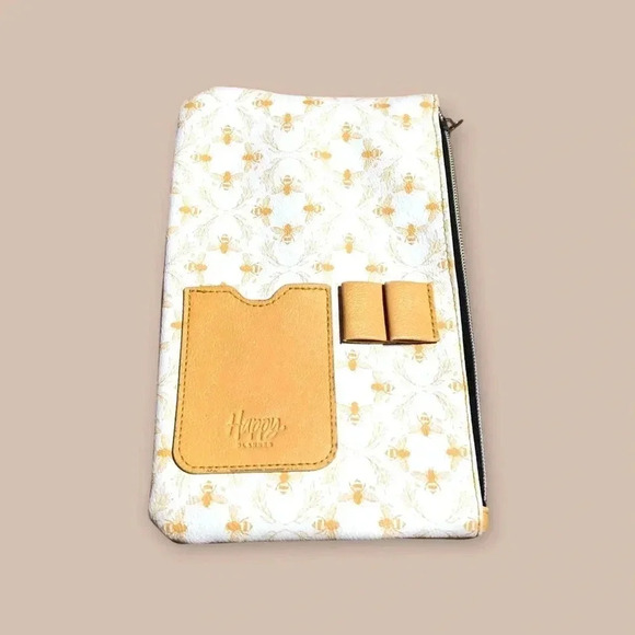 Happy Planner Bee Print Pencil Pouch Great Condition - Picture 1 of 2